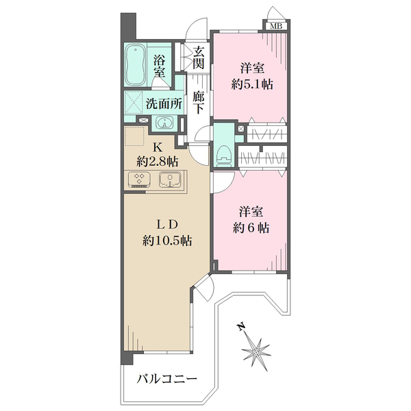 ナイスアーバン川崎の間取図