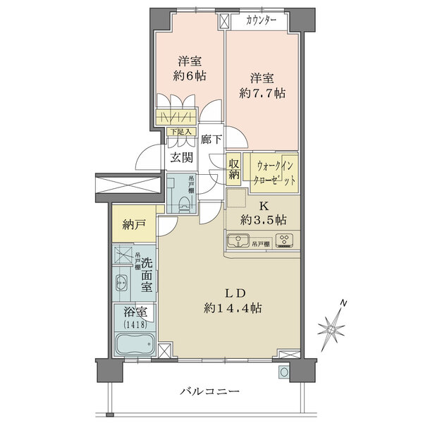 パークハウス ザ ガーデンの間取図