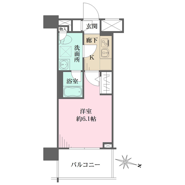 メインステージ川崎WESTの間取図
