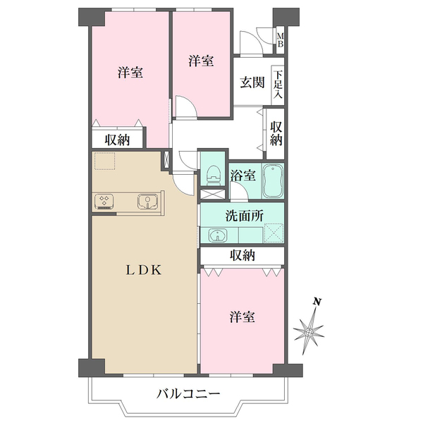 第2セントラルコーポの間取図