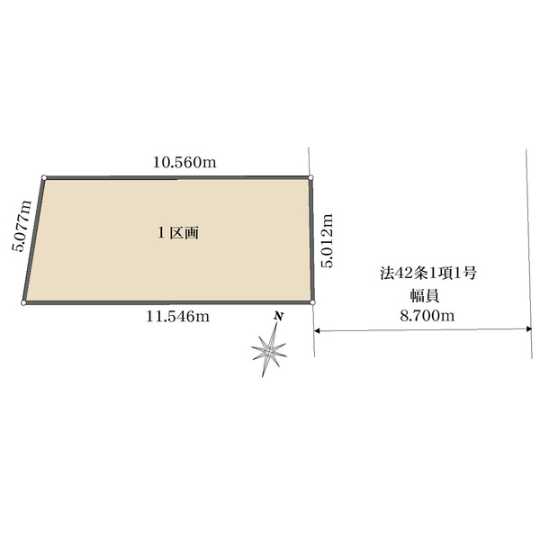 1区画目の間取図