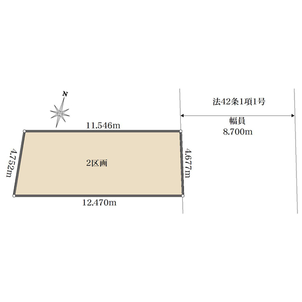 2区画目の間取図
