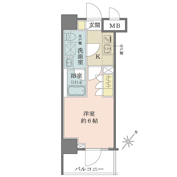 ベルグレード川崎AZの間取図