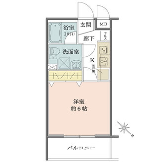 グリフィン横浜・岡野公園弐番館の間取図
