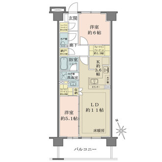 プライム川崎小島新田の間取図