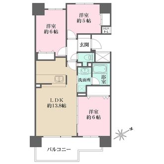 オーチャードプラザの間取図