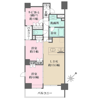 アーリアシティ川崎の間取図