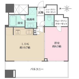 サンクタス川崎タワーの間取図