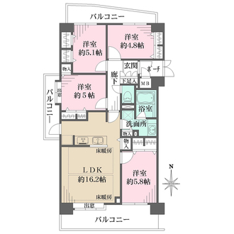 ジェネシティの間取図