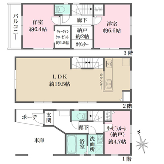 D棟の間取図