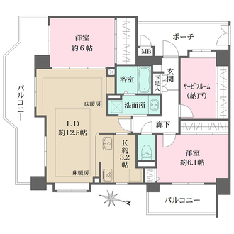 クレッセント新丸子IVの間取図