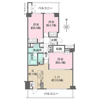 ガーデンポートの間取図