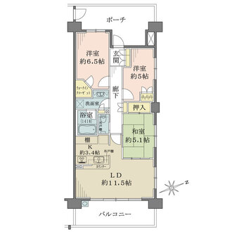 ザ・ガーデンズ日吉本町の間取図