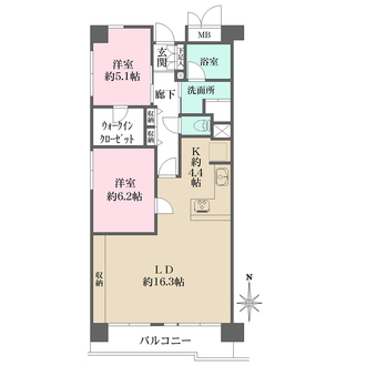 リノア元住吉の間取図