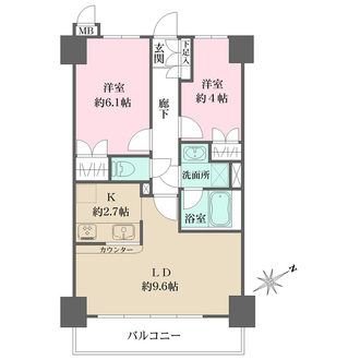 藤和シティコープ日吉北の間取図