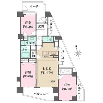 クレアホームズ小杉の間取図