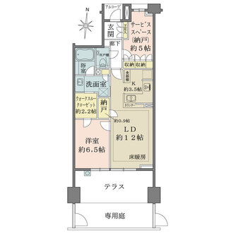ザ・パークハウス新川崎の間取図