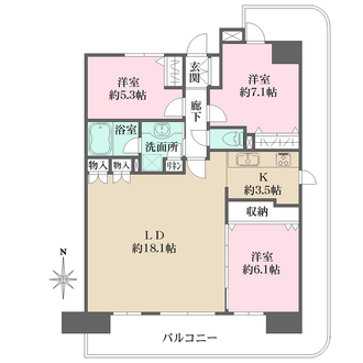 フェアロージュ・ガーデンズ川崎の間取図