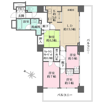 MID　OASIS　TOWERS　タワー棟の間取図