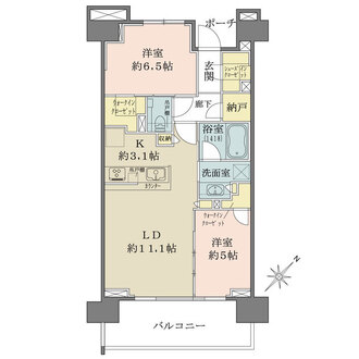 シティテラス町田ステーションコートの間取図