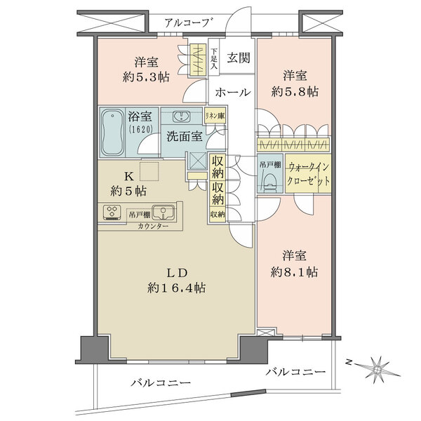 キャピタルマークタワーの間取図