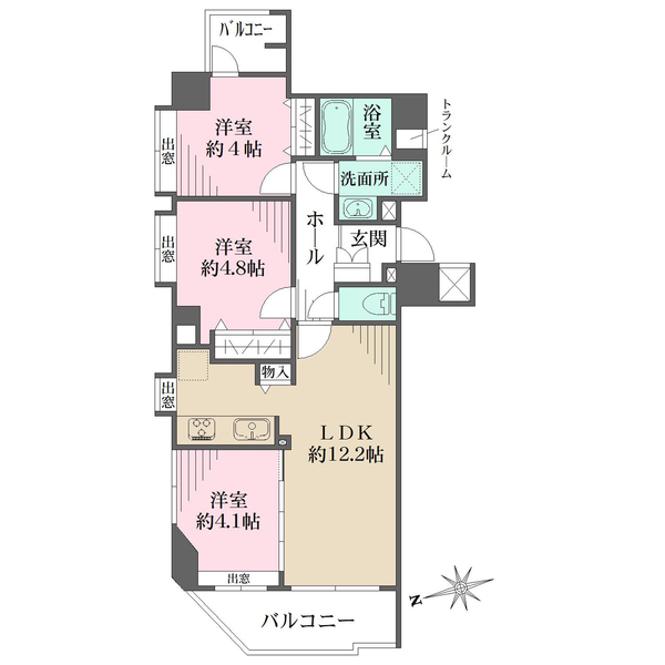 エクラン大森北の間取図