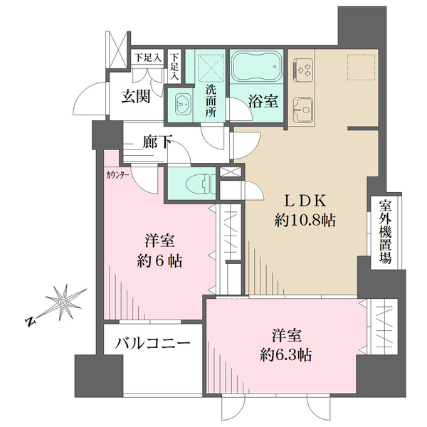 日神パレステージ大森町の間取図