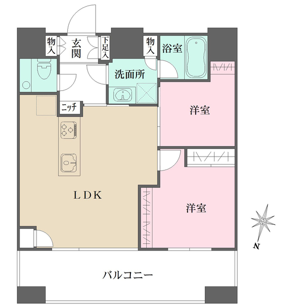 カテリーナ三田タワースイートの間取図