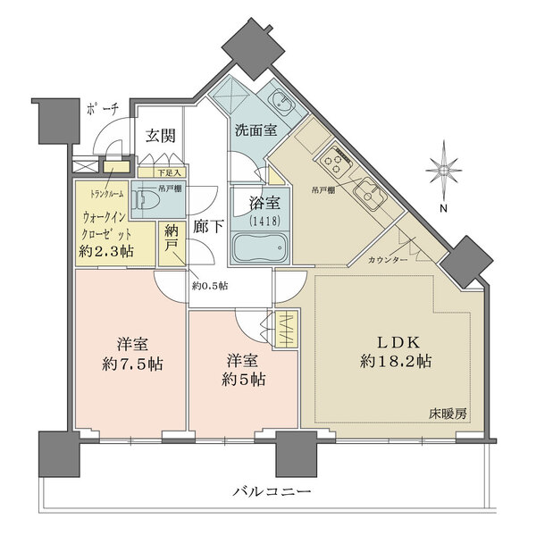 シティタワー品川の間取図