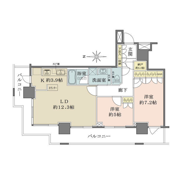 ベイクレストタワーの間取図