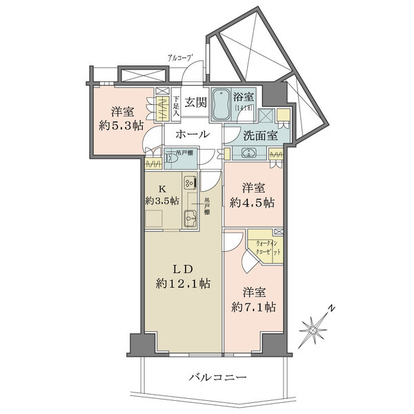 キャピタルマークタワーの間取図