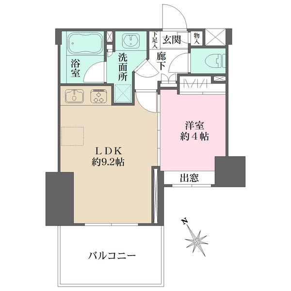 藤和シティホームズ芝浦の間取図