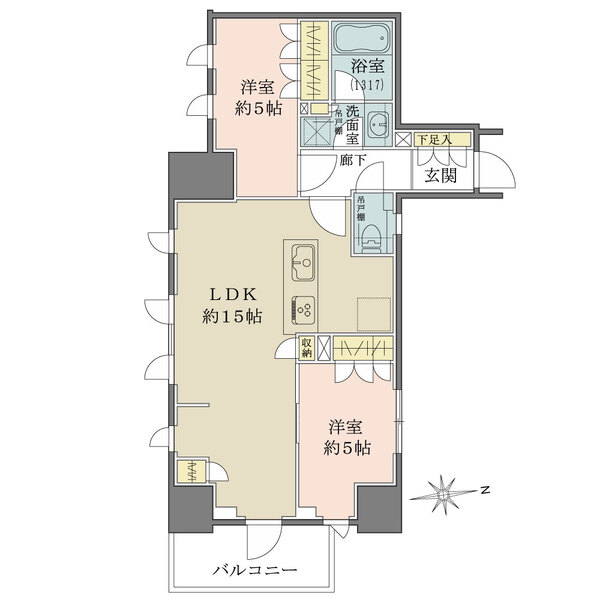 プレシス大井町パークフロントの間取図