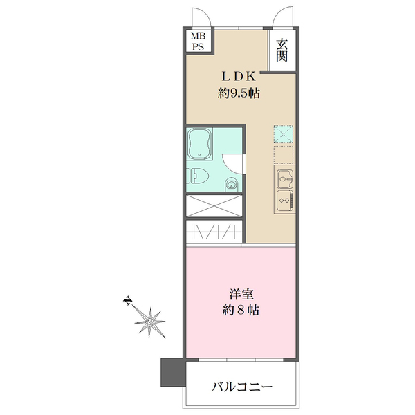 大森永谷マンションの間取図