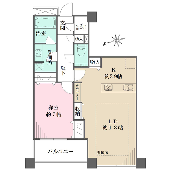 東京シーサウスブランファーレの間取図