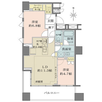 ザ・パークハウス大森タワーの間取図
