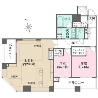 ＴＯＫＹＯ　ＳＥＡ　ＳＯＵＴＨブランファーレの間取図