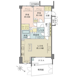 高輪パークハウスコリーヌの間取図
