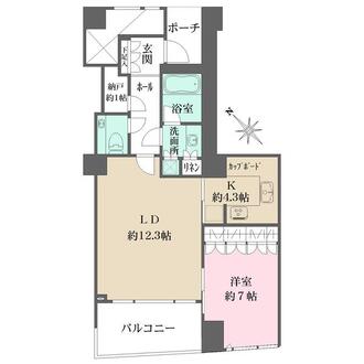 品川Ｖタワーの間取図