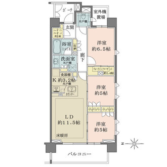 ザ・パークハウス東品川の間取図
