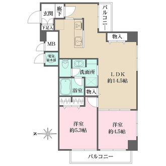 芝マンションの間取図