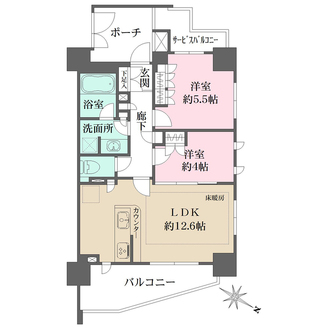 リビオ北品川の間取図