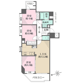 エクラン大森北の間取図