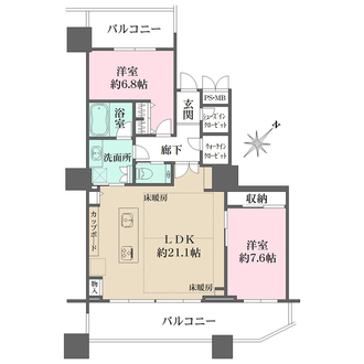 パークタワー東京フロントの間取図