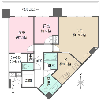 シティタワー品川の間取図
