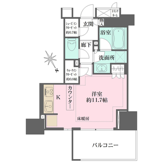 ザ・パークハウス大井町ウエストコートの間取図