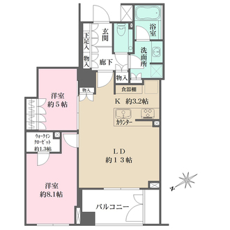 ザ・パークハウス高輪フォートの間取図