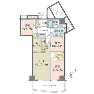キャピタルマークタワーの間取図