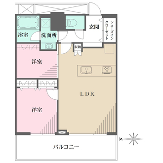 ミッドサザン・レジデンス御殿山の間取図