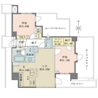 ザ・パークハウス東品川の間取図